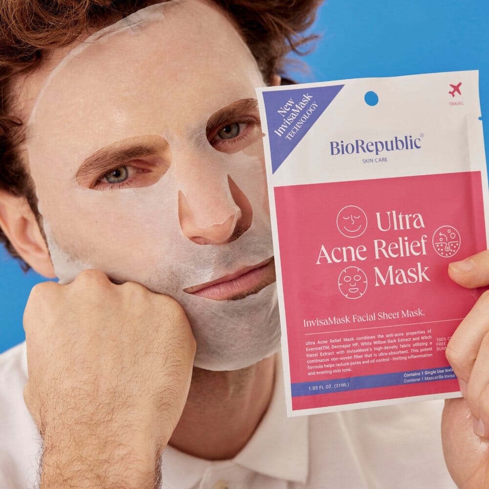 Ultra Acne Relief InvisaMask Sheet Mask BioRepublic SkinCare | The Best Sheet Masks 