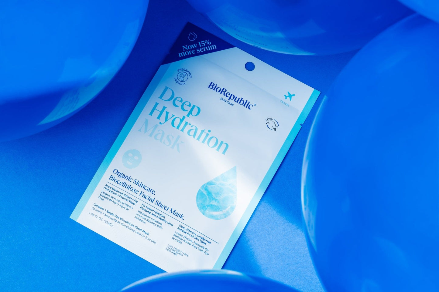 Vegan Deep Hydration Mask - BioRepublic SkinCare | Face Mask Sheets | Vegan Skincare